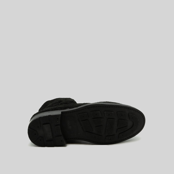 GNA long haired suede BLACK (SAMPLE) Size 38