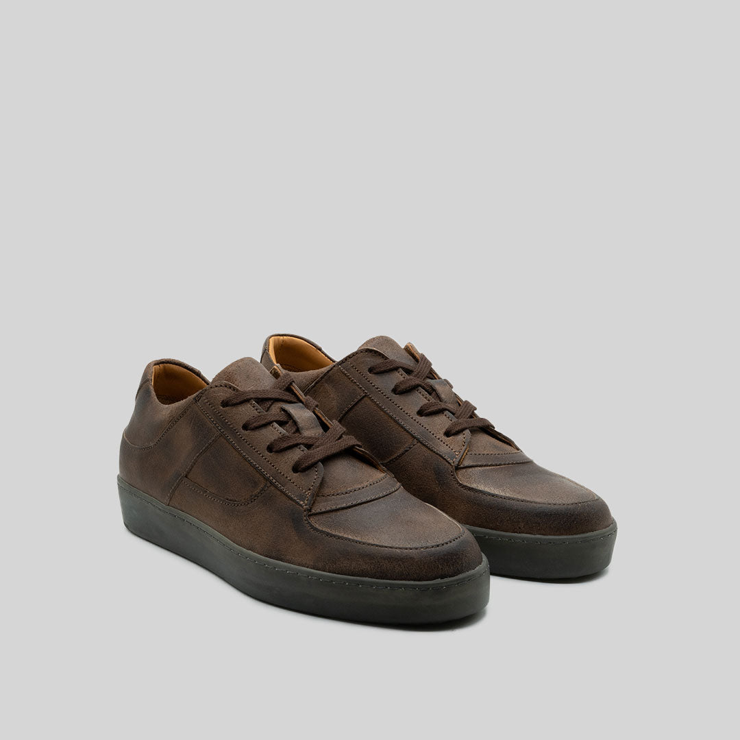 ENGVARD waxed suede TOBACCO/SMOKE – the last conspiracy