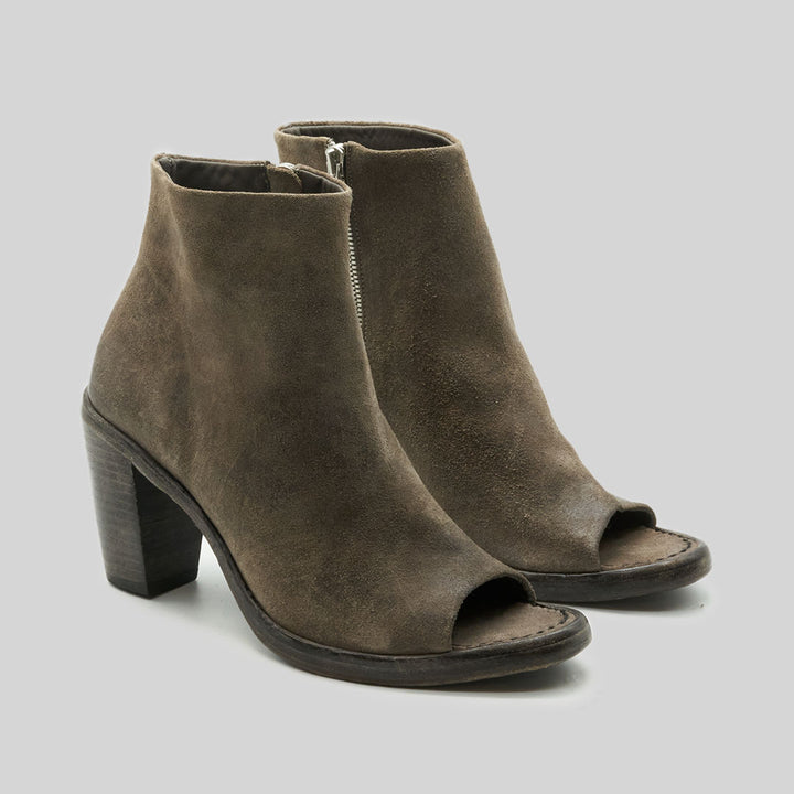 LEXI waxed suede DARK GREY (SAMPLE) SIZE 37