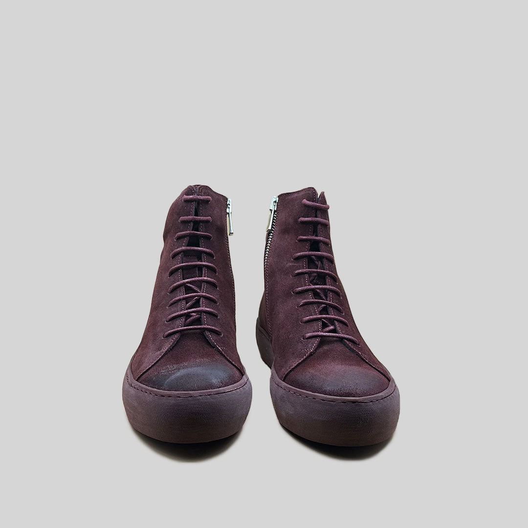 OLLIE waxed suede OXBLOOD/OXBLOOD