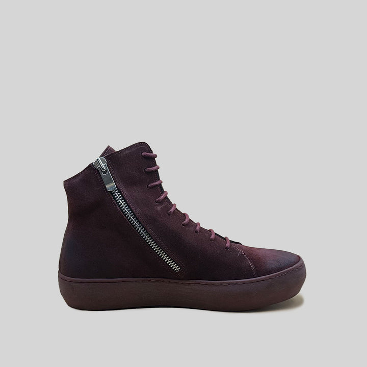 OLLIE waxed suede OXBLOOD/OXBLOOD