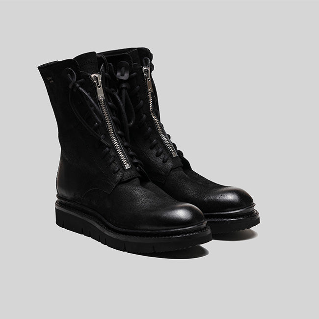 靴 the last conspiracy MORENO waxed suede The Last Conspiracy Moreno Boots, $474 | farfetch.com