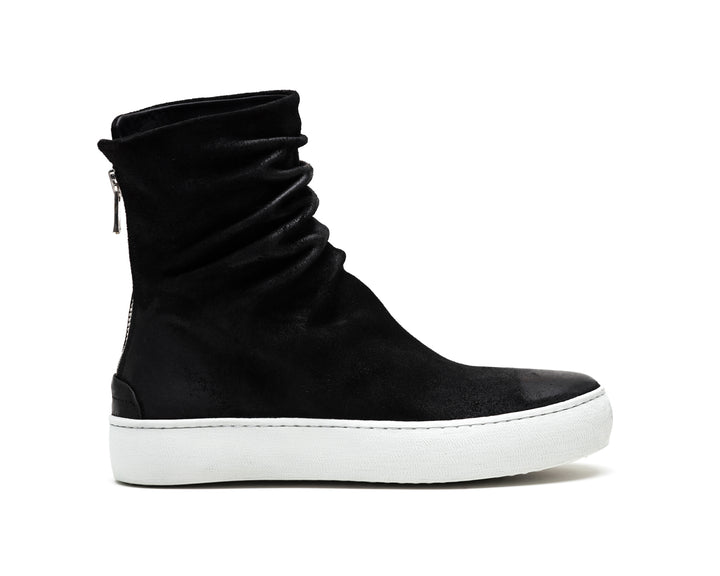 FARA waxed suede BLACK/WHITE (Sample) Size 37