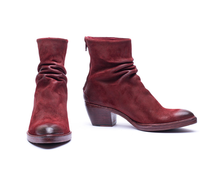 ANGELA waxed suede OXBLOOD (SAMPLE) SIZE 37