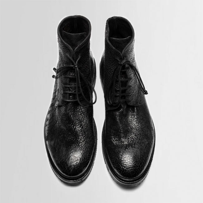 the last conspiracy BURI reversed Vibram Laced Boot 001 Black
