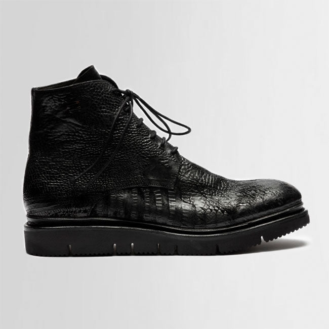 the last conspiracy BURI reversed Vibram Laced Boot 001 Black