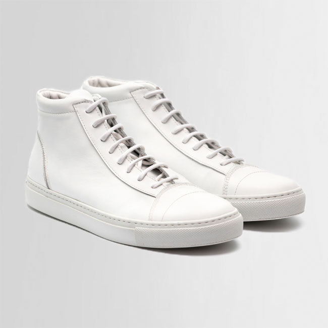 the last conspiracy JORGE clean optical High Top Sneaker 036 White