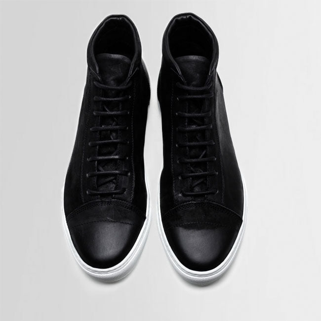 the last conspiracy JORGE mat High Top Sneaker 201 Black/white sole