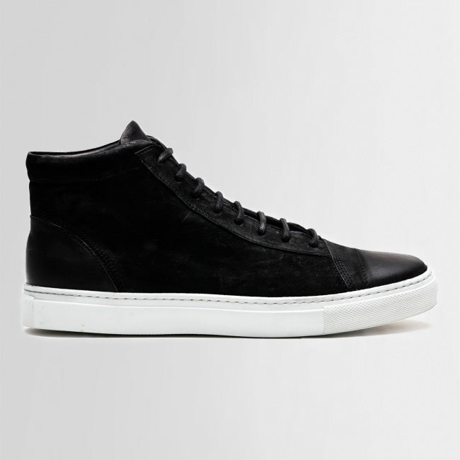 the last conspiracy JORGE mat High Top Sneaker 201 Black/white sole