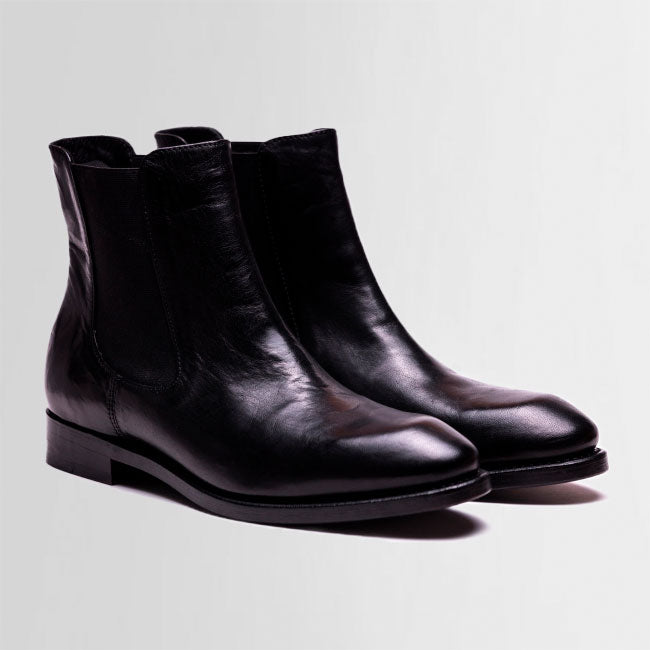 the last conspiracy LOFN soft Chelsea Boot 001 Black