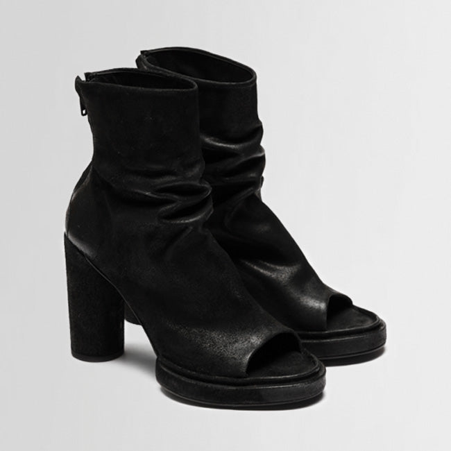 MAYCEE waxed suede BLACK (SAMPLE) SIZE 37