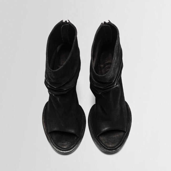 MAYCEE waxed suede BLACK (SAMPLE) SIZE 37