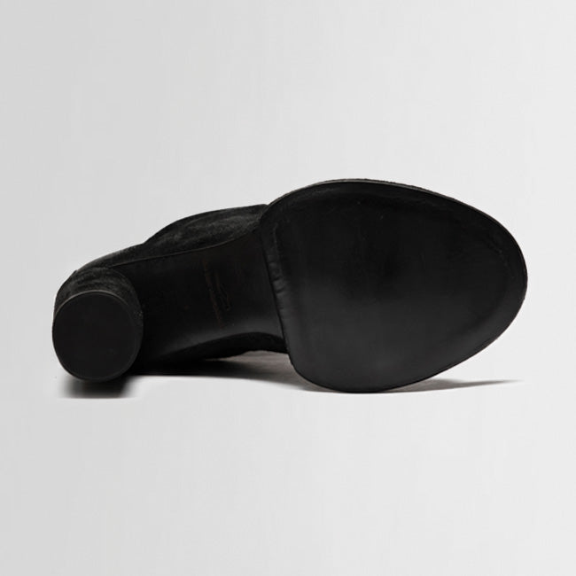 MAYCEE waxed suede BLACK (SAMPLE) SIZE 37