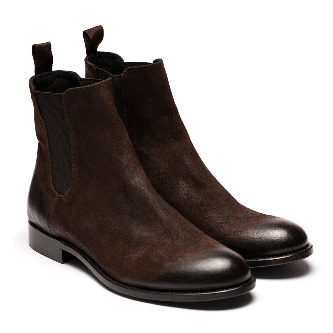 MARCO waxed suede - Dark brown