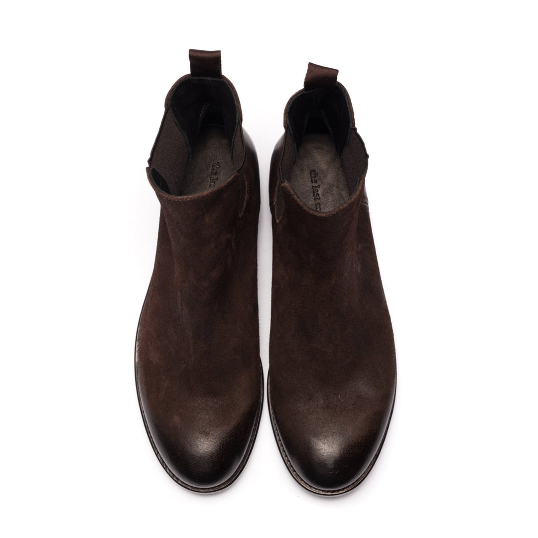 MARCO waxed suede - Dark brown