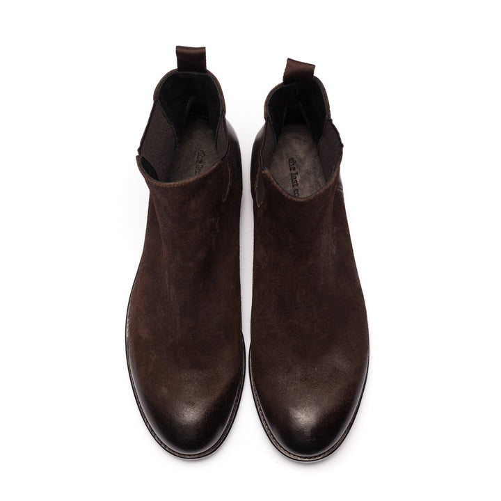 MARCO waxed suede - Dark brown