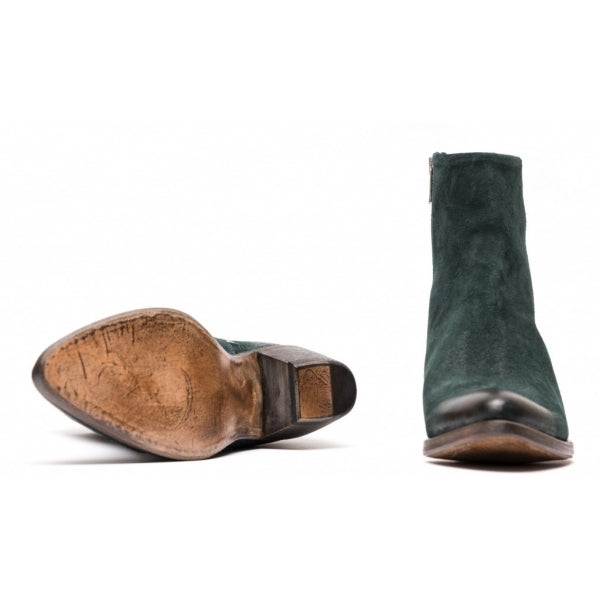 MAE waxed suede BOTTLE GREEN (SAMPLE) Size 37