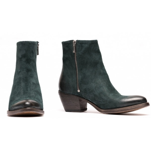 MAE waxed suede BOTTLE GREEN (SAMPLE) Size 37