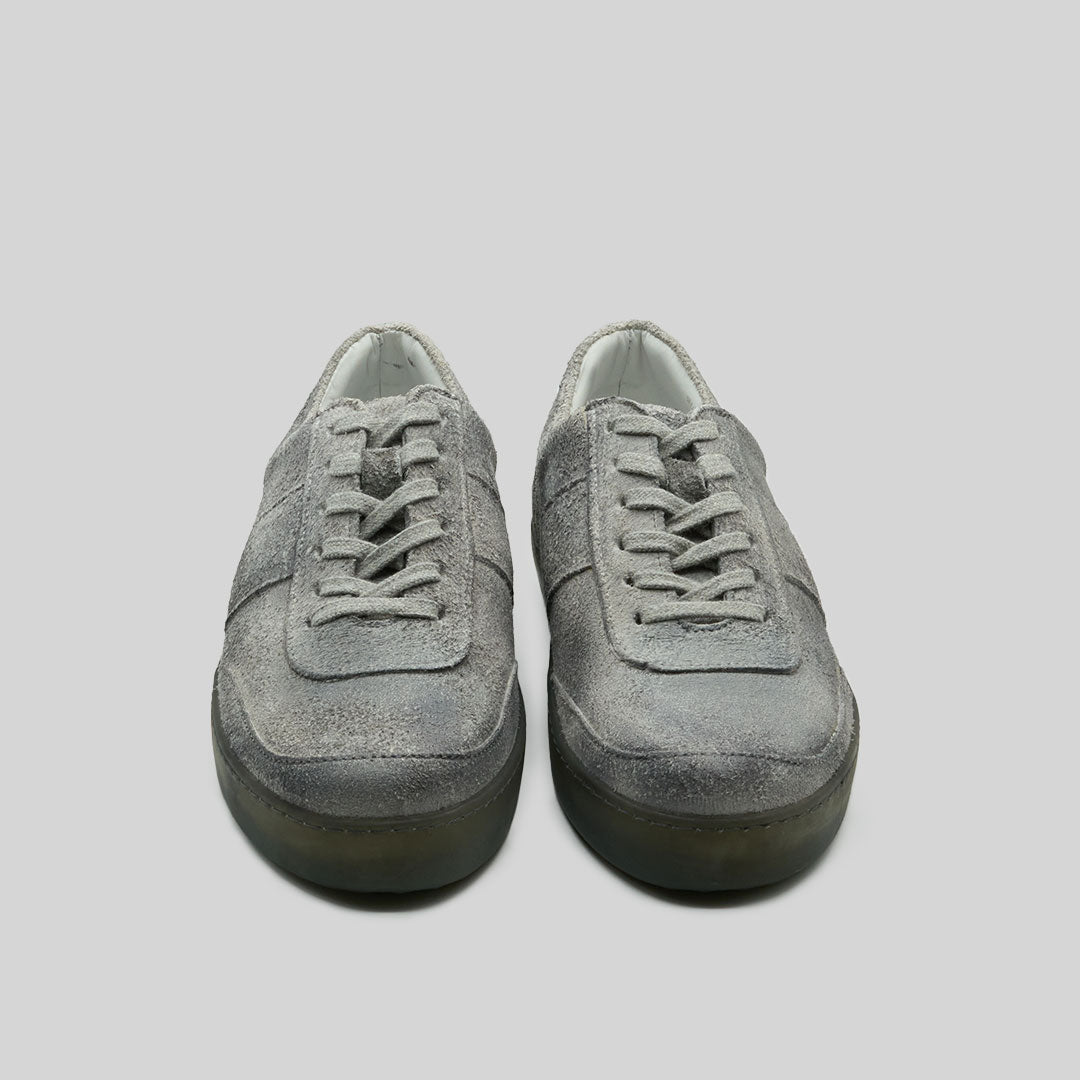 VISTI waxed suede WHITE