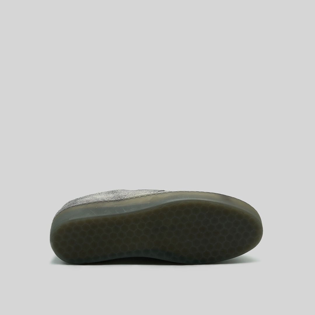 VISTI waxed suede WHITE