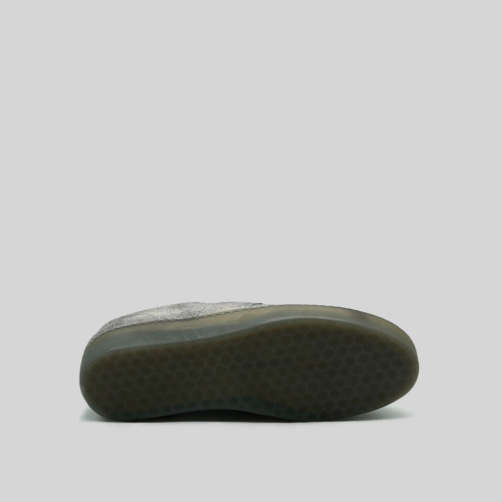 VISTI waxed suede WHITE