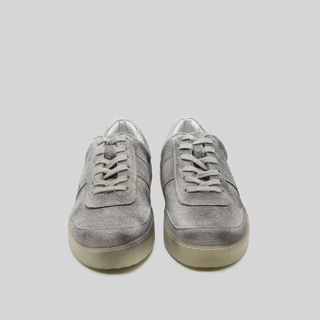 HALVOR waxed suede WHITE