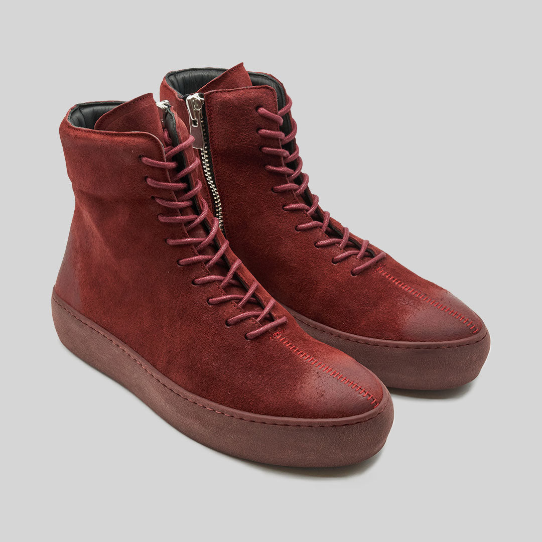 CERO waxed suede OXBLOOD