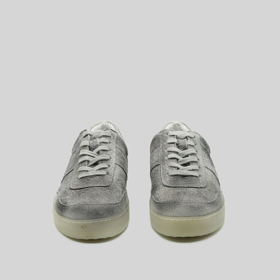 HALVOR waxed suede WHITE