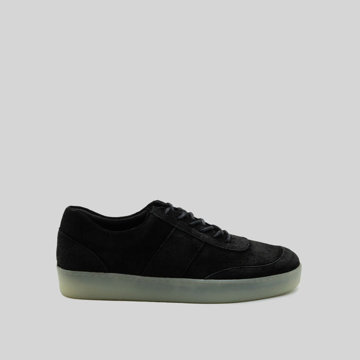 BROR waxed suede BLACK/TRANSPARENT