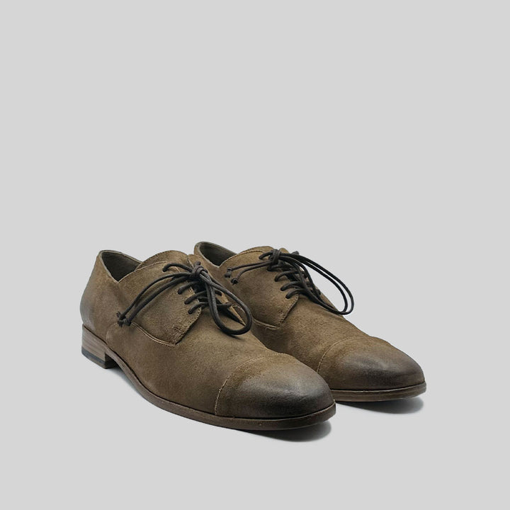 TOTO waxed suede TOBACCO
