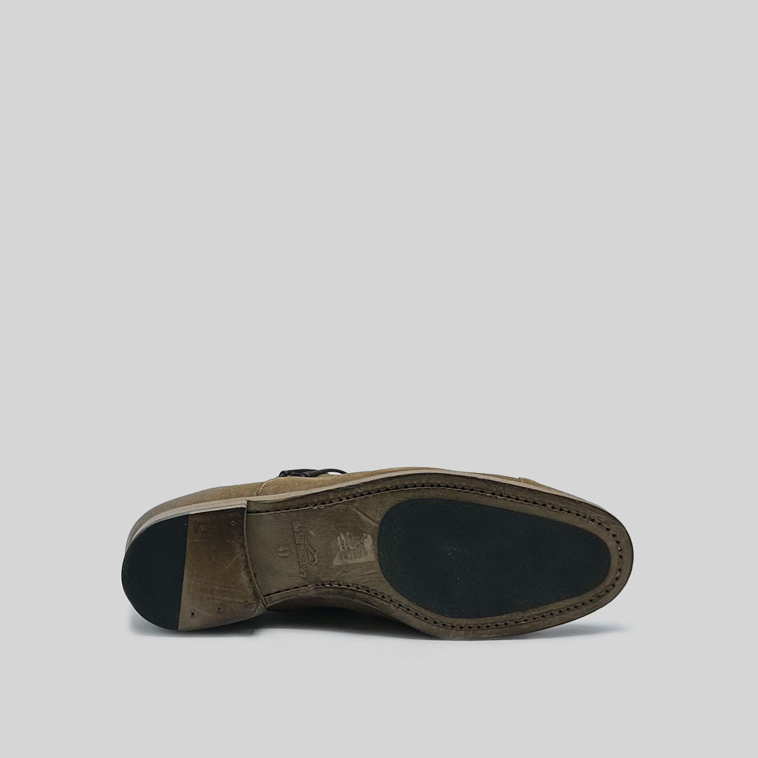 TOTO waxed suede TOBACCO