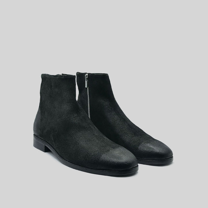 UGO waxed suede BLACK