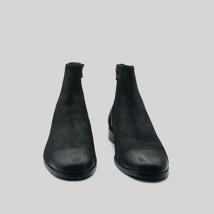 UGO waxed suede BLACK
