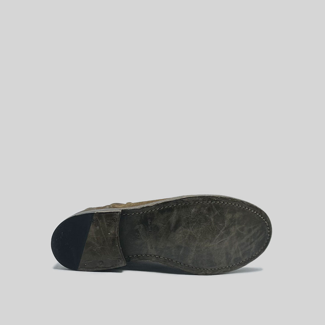 WENDY waxed suede TOBACCO (SAMPLE) SIZE 37