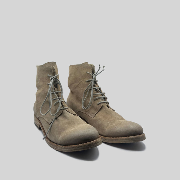 JADEN waxed suede GREY