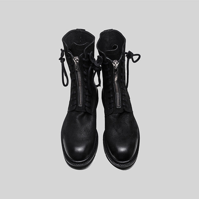 RONDA Waxed Suede Vibram BLACK – the last conspiracy