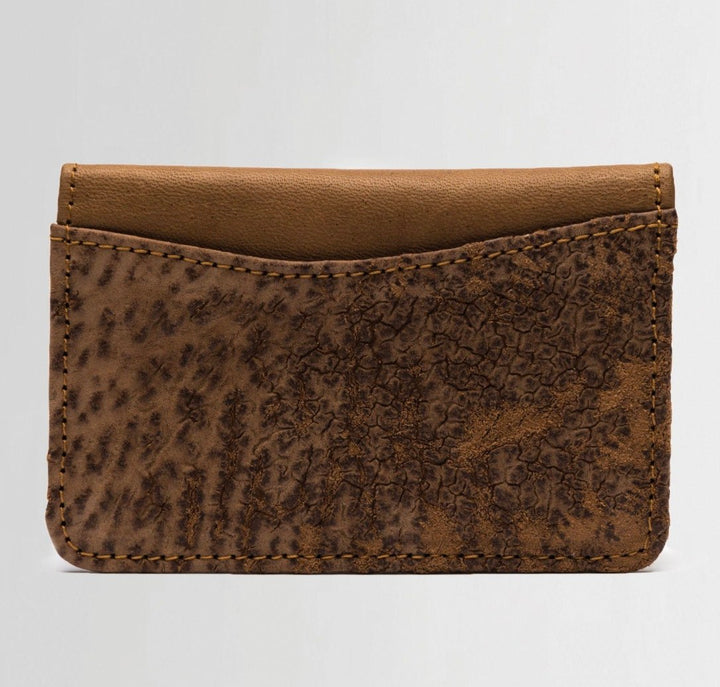 CARDWALLET waxed bonded CAMEL