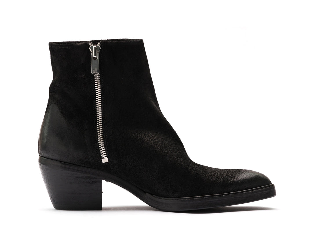 MAE waxed suede BLACK