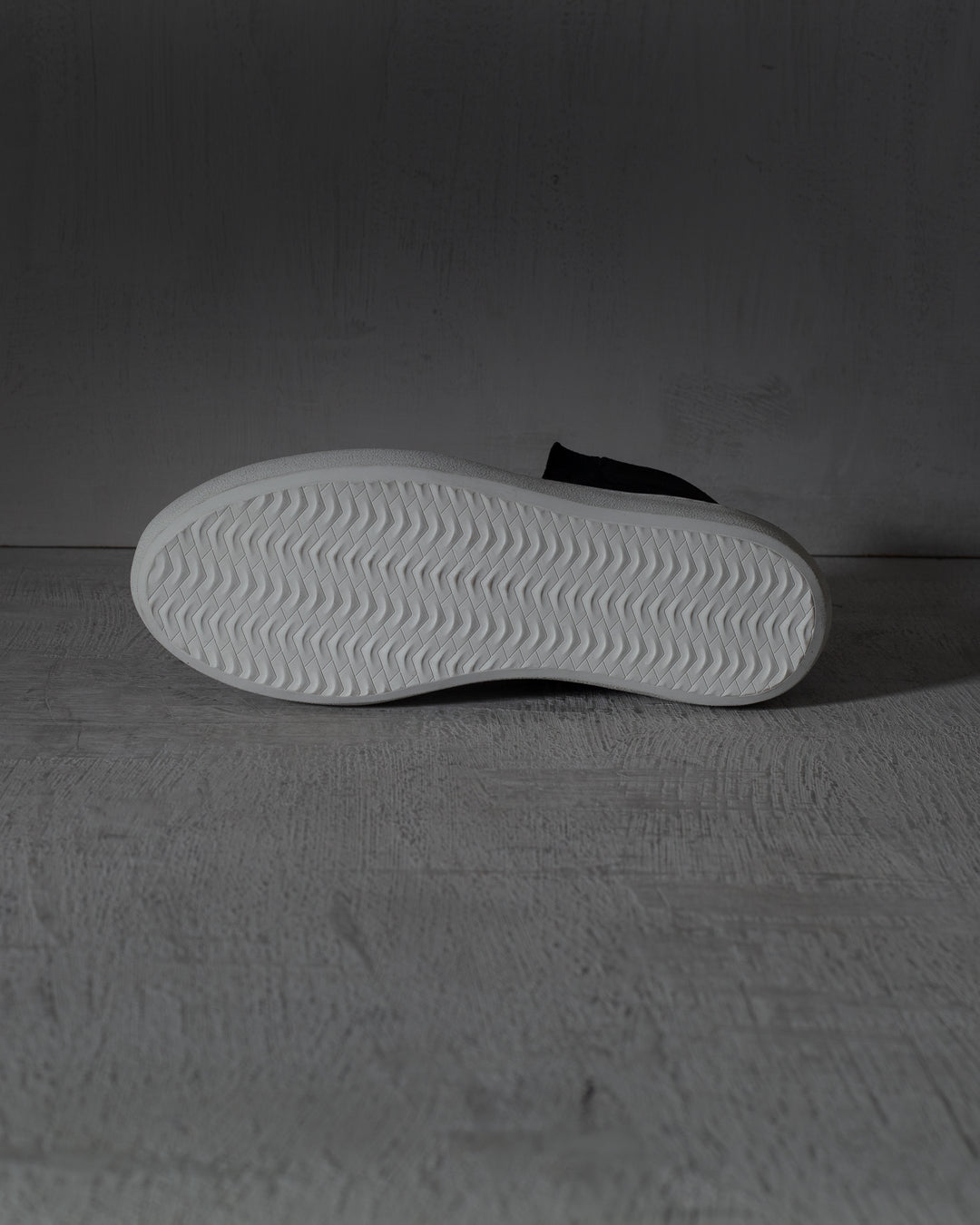 WALTER waxed suede BLACK/WHITE