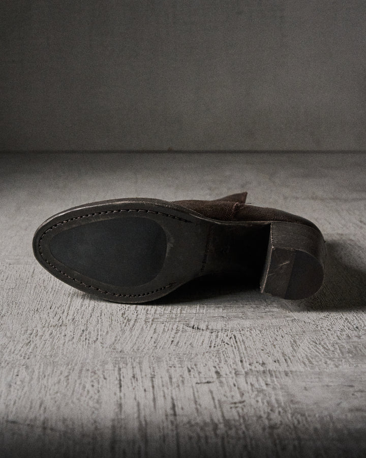 AASE waxed suede MOCCA