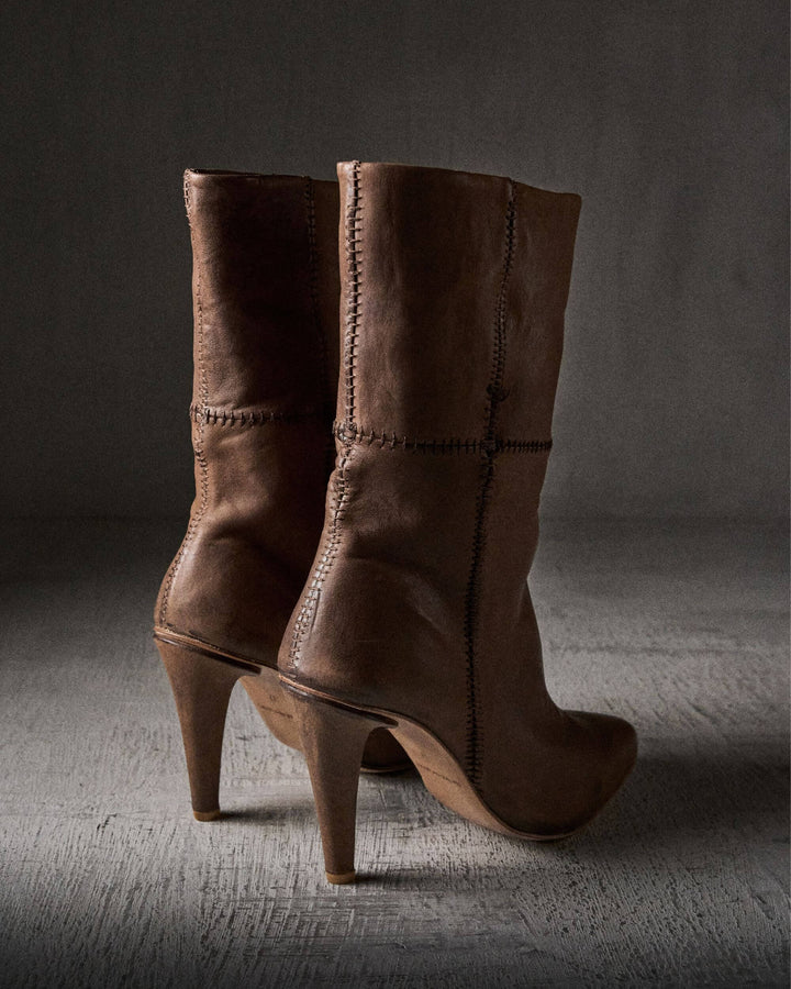 GREY mat TOBACCO boots by The Last Conspiracy – image 2