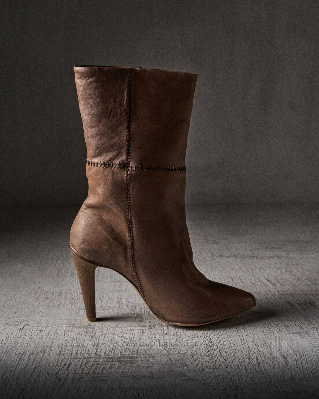 GREY mat TOBACCO boots by The Last Conspiracy – image 5