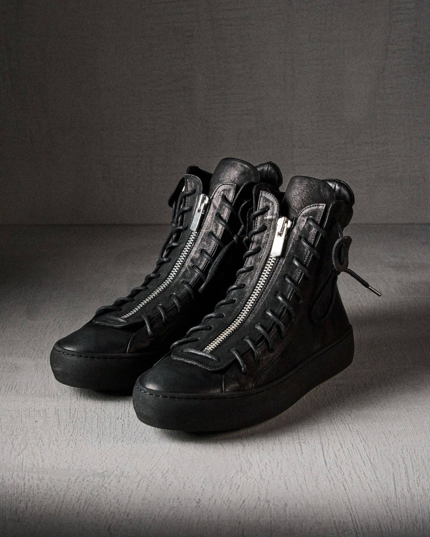 靴 the last conspiracy Double Zip Boots Taro Mat Black | Handcrafted Boots | The Last Conspiracy – the