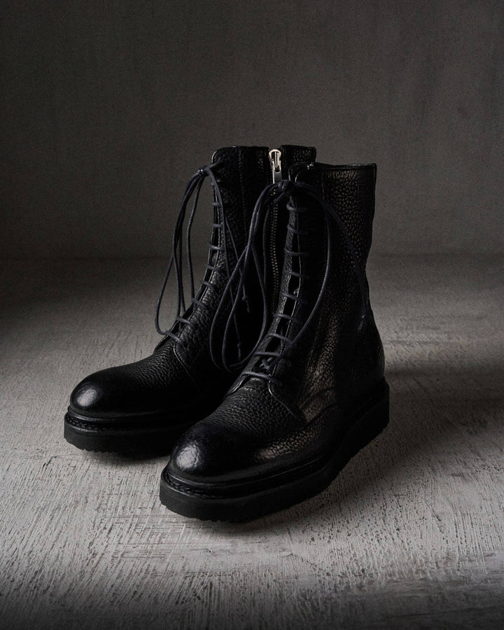 TORA grained BLACK VIBRAM boots by The Last Conspiracy – image 1