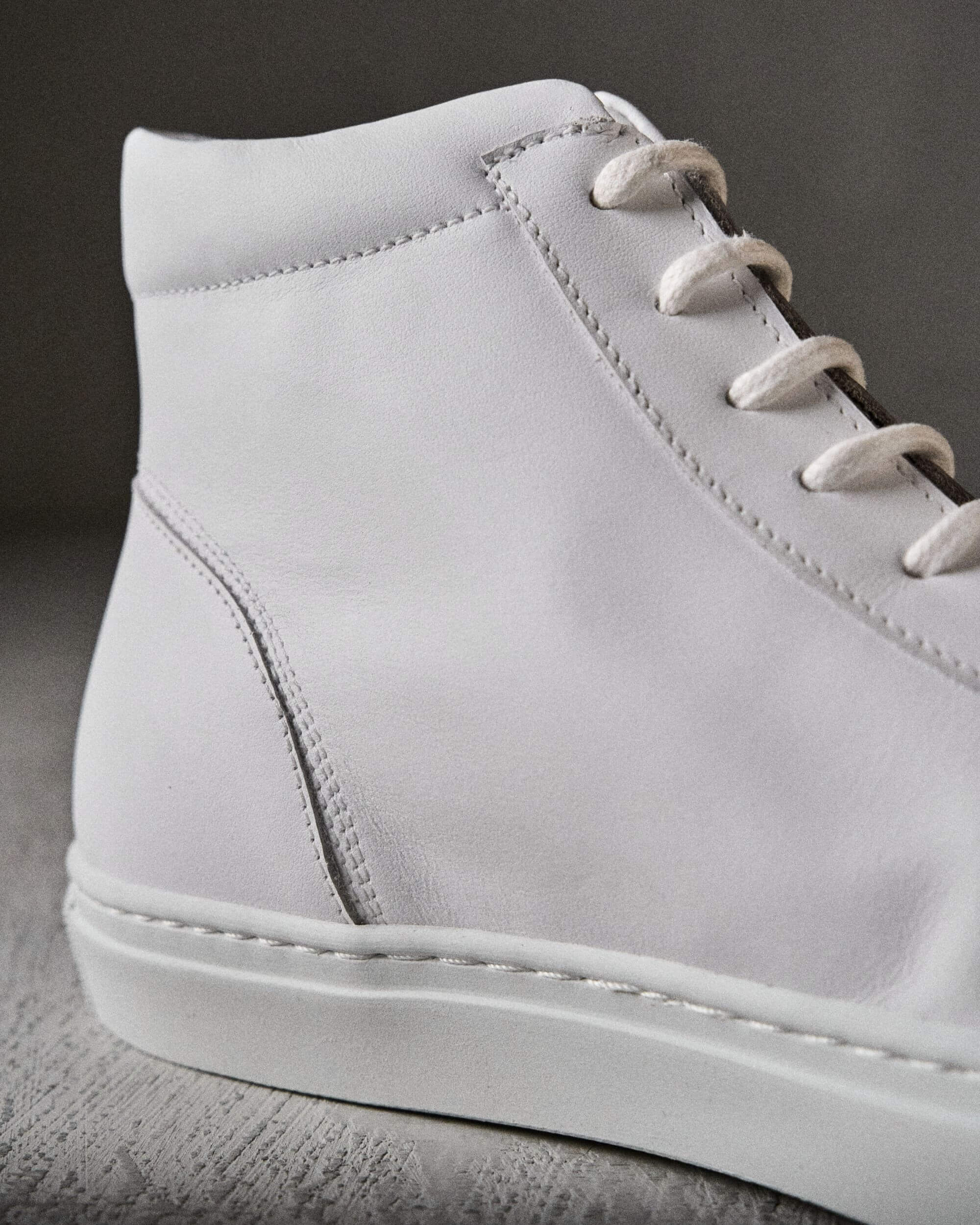 JORGE Clean Optical White Leather Boots | The Last Conspiracy