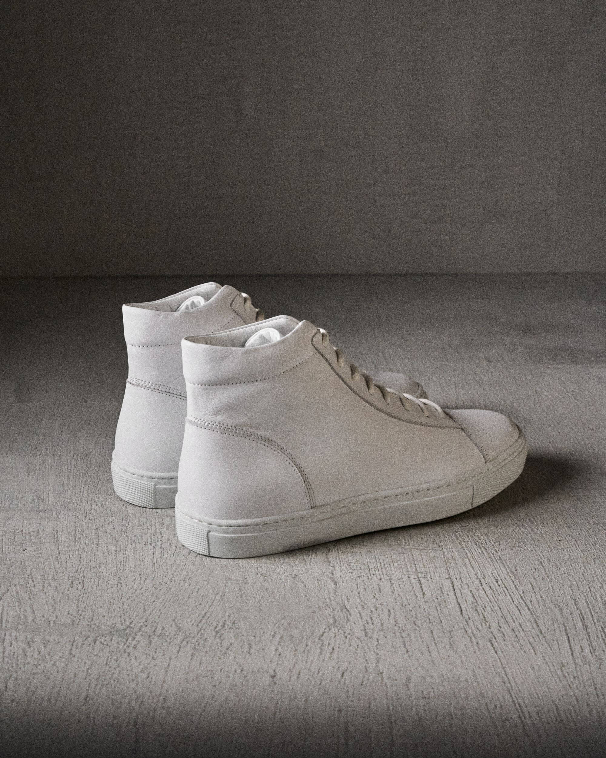 JORGE Clean Optical White Leather Boots | The Last Conspiracy
