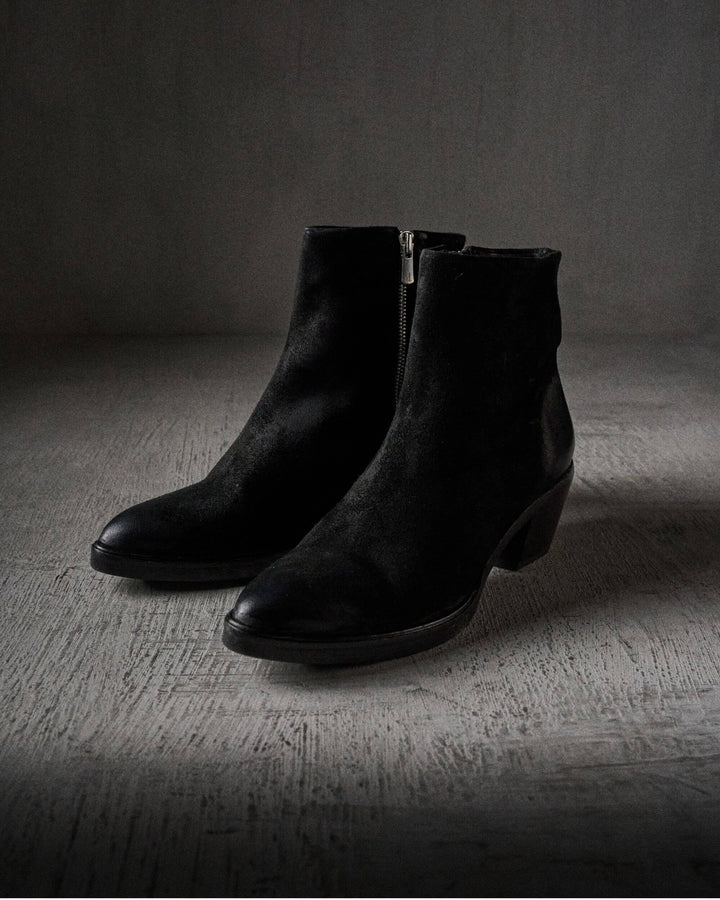 MAE waxed suede BLACK
