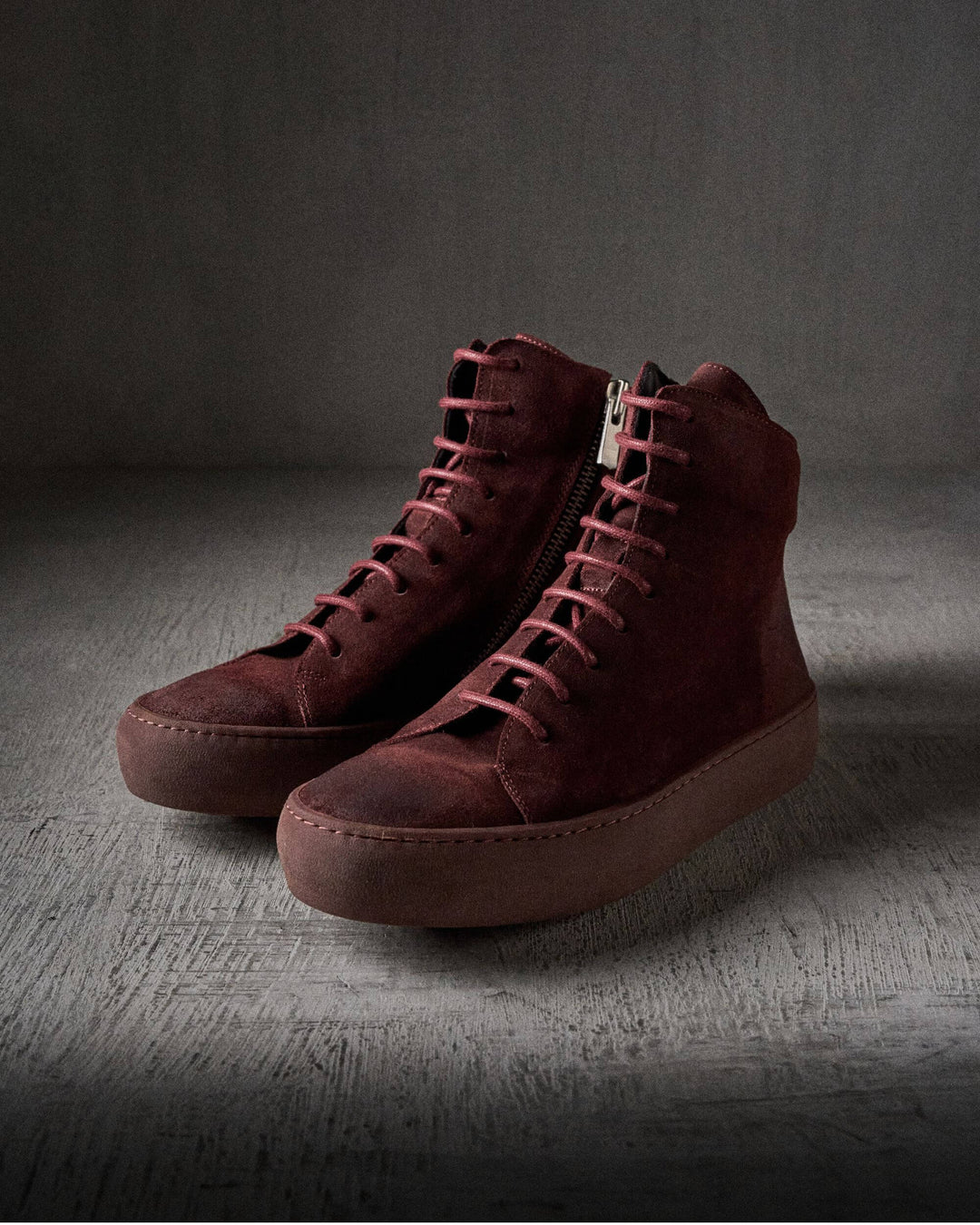 OLLIE waxed suede OXBLOOD boots by The Last Conspiracy – image 1