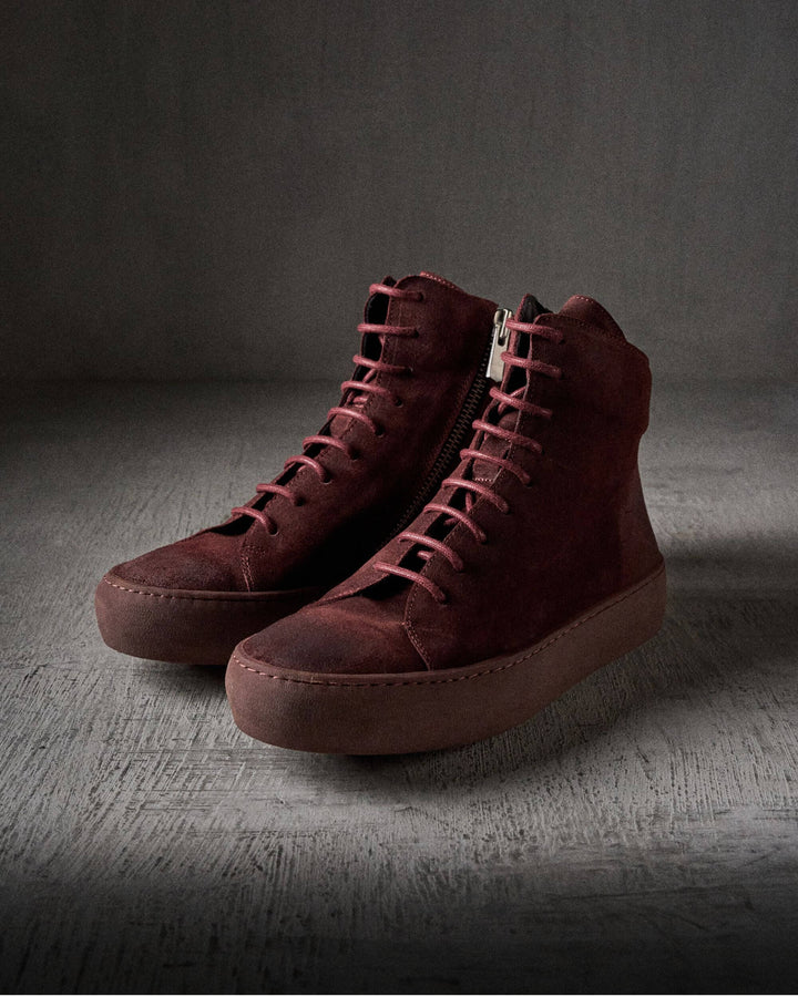 OLLIE waxed suede OXBLOOD boots by The Last Conspiracy – image 1
