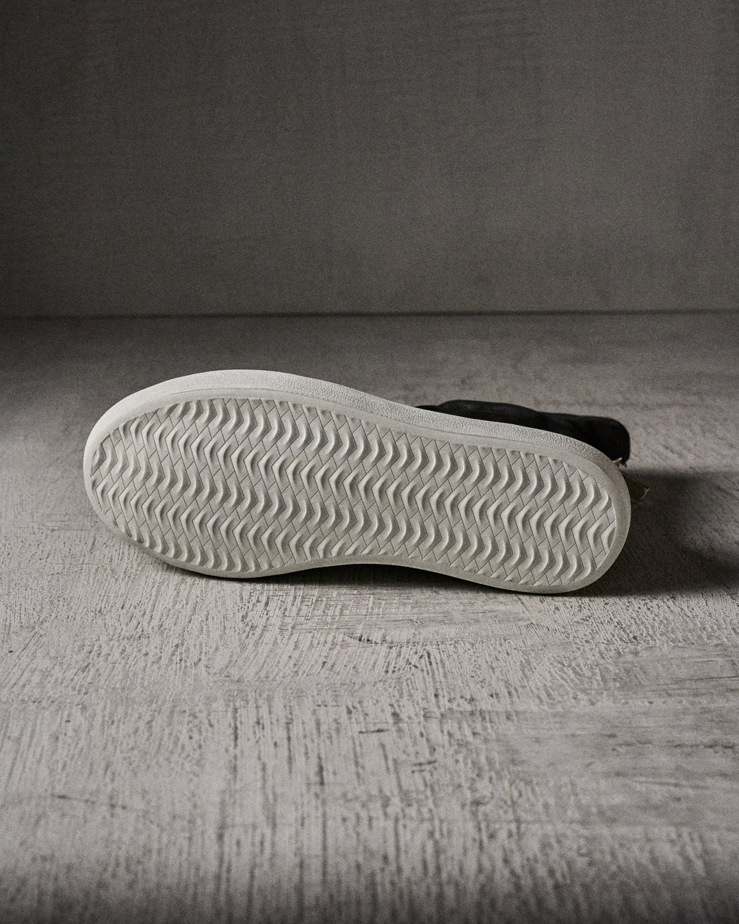 FARA waxed suede BLACK/WHITE